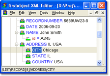 firstobject XML editor tree viewing