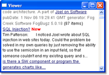 firstobject News Reader feed viewing